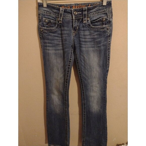 Rock Revival Denim - Women's Rock Revival Evelyn Boot Denim Jeans Blue 26x32